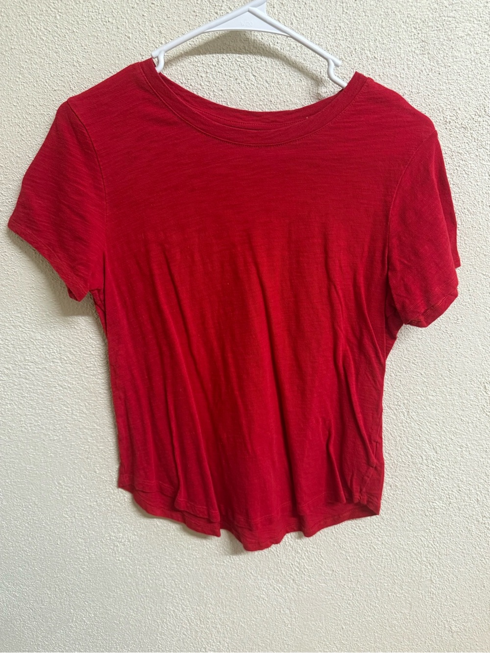Old Navy Red Short Sleeve Crewneck Tee